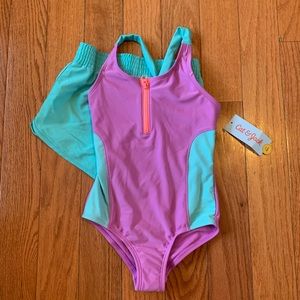 Cat & Jack Bathing Suit Swim Suit One Piece NWT